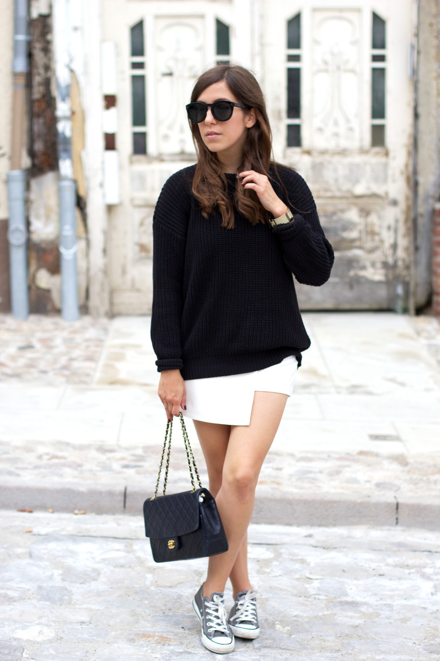 Casual Black White Outfit Chanel