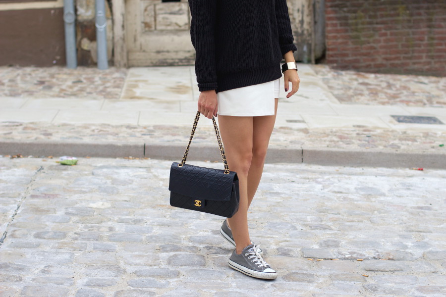 Casual Black White Outfit Chanel