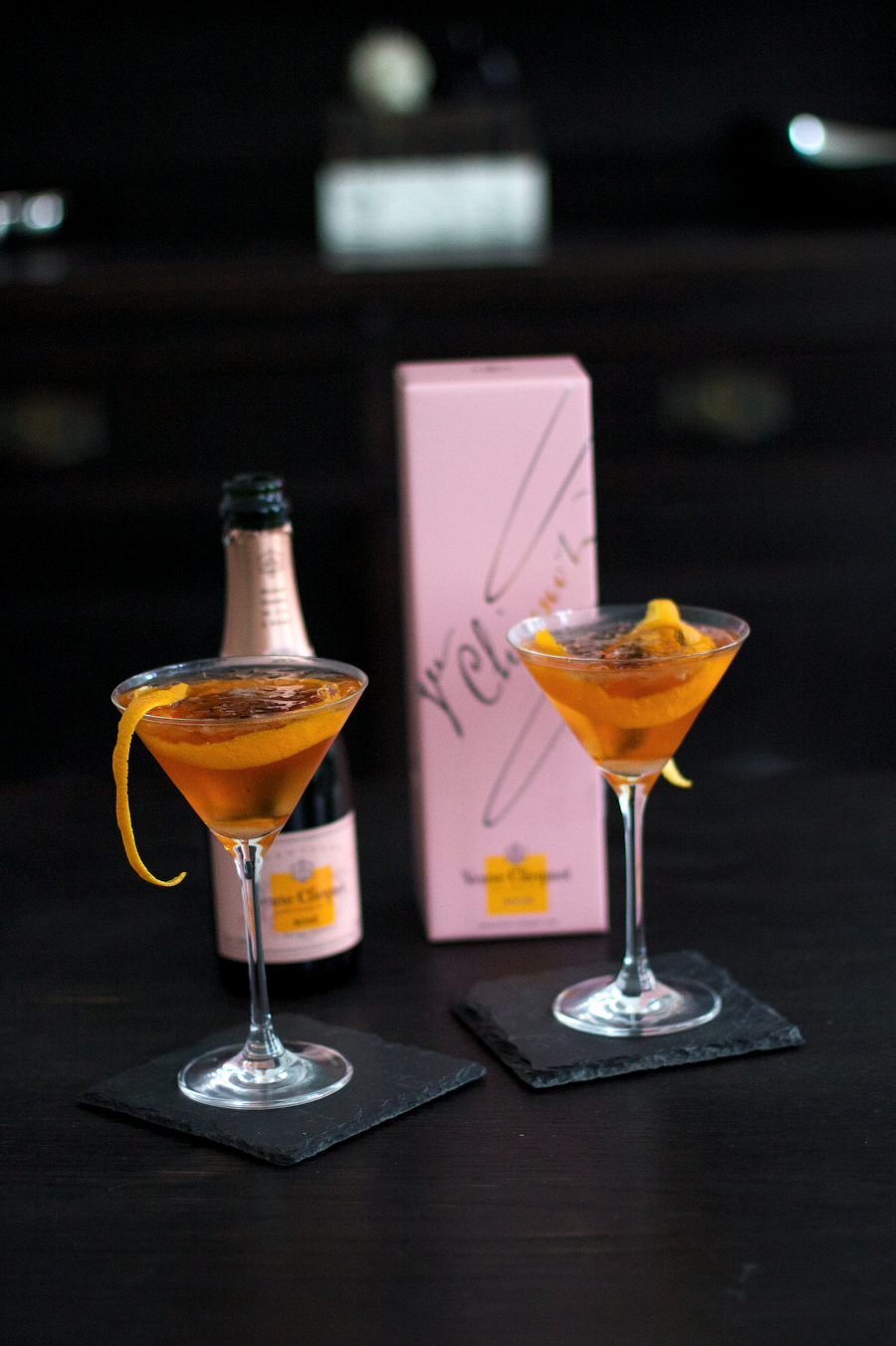 Rose Champagne Cocktail With Brandy