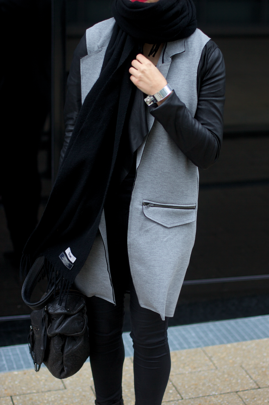 Topshop Grey Vest Outfit Idea