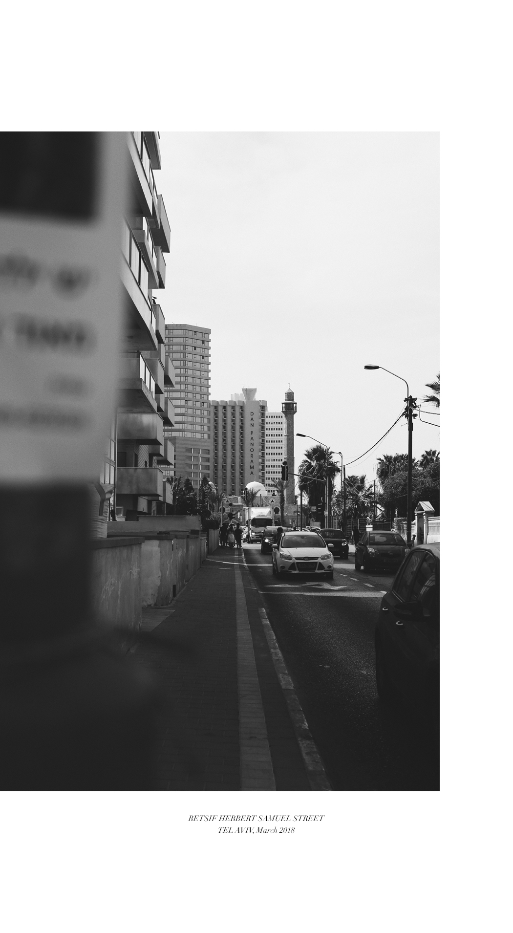 Tel Aviv Visual Story in Black and White
